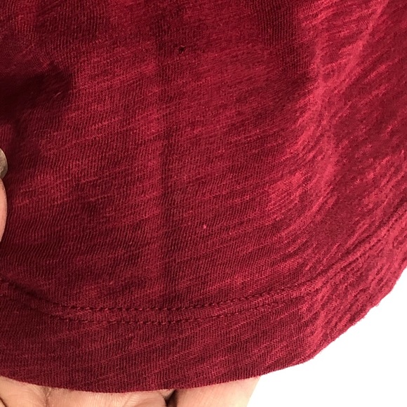 Little Yellow Button Plaid Backstory Red Tee L - Picture 3 of 8